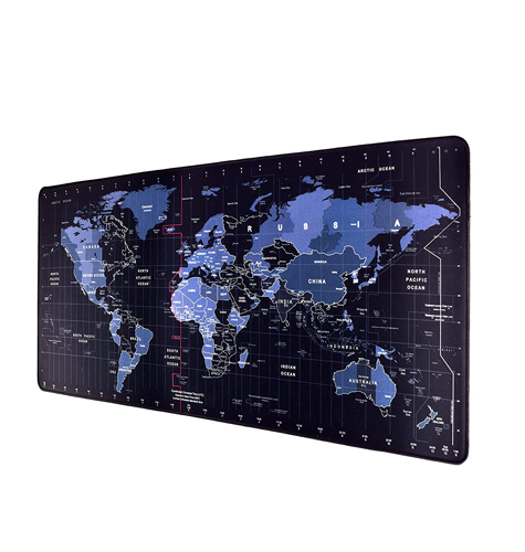 CRASSULA Mouse Map Pad with Nonslip Water Resistant Rubber Base Thick, Comfy, Foldable Mat for Desktop, Keyboard